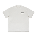 all white tshirt with logo on the chest